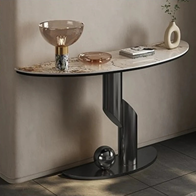 Table Hallway Metal Console Table