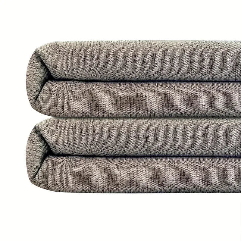 Waterproof Imitation Linen Shower Curtain, 6 Colors