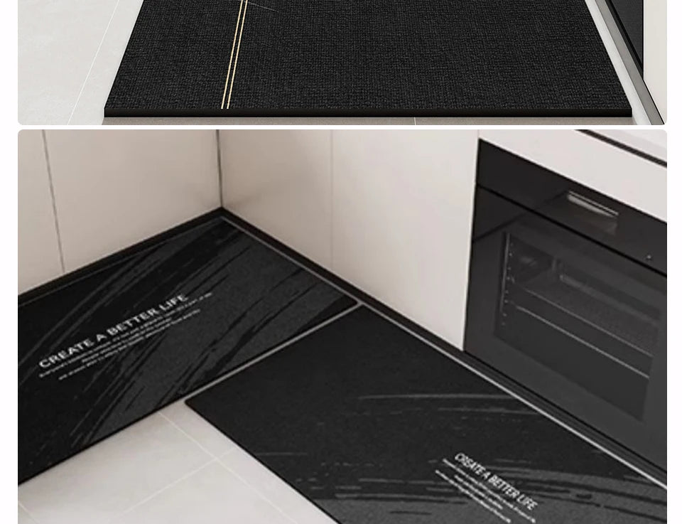 Kitchen Long Foot Mats, Non-slip, Oil-proof