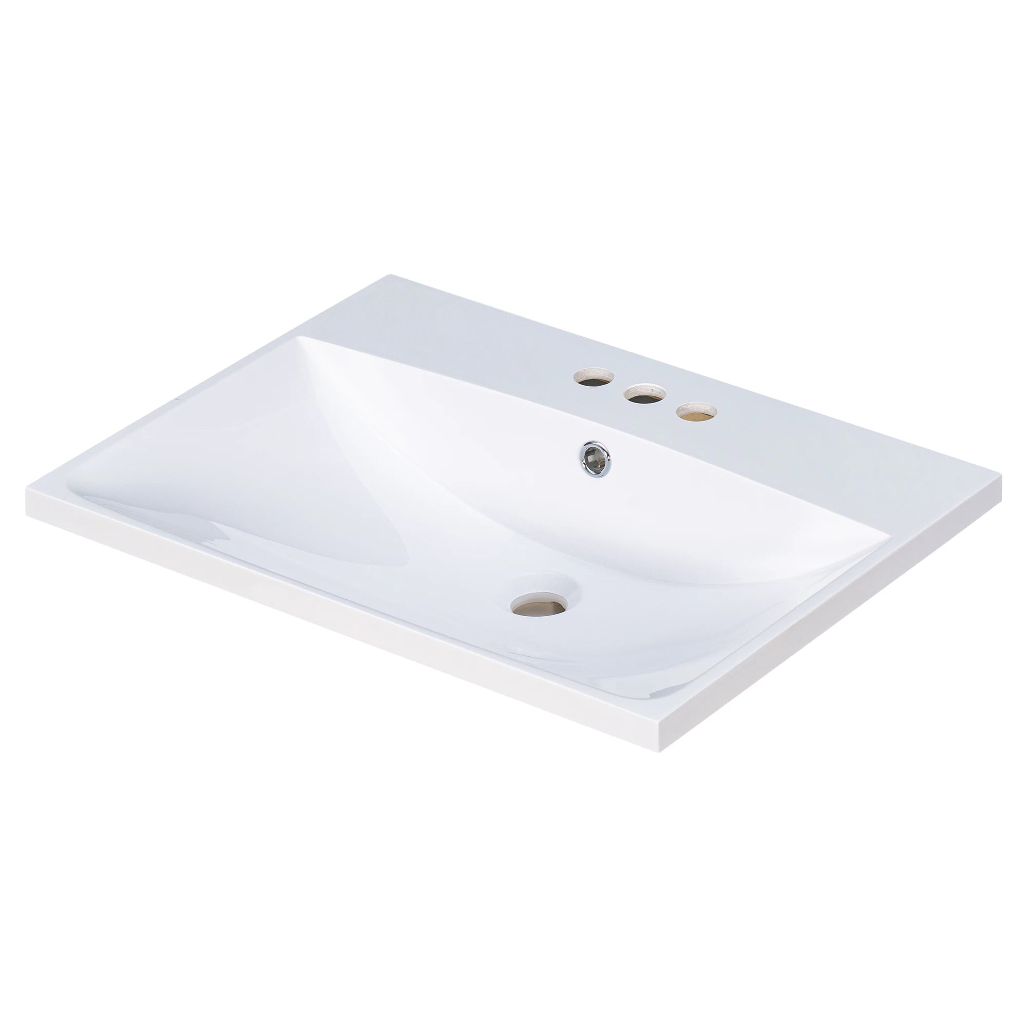 24-Inch Single Basin 



24" Single Basin Vanity Resin Top Only, 3 Faucet Hole