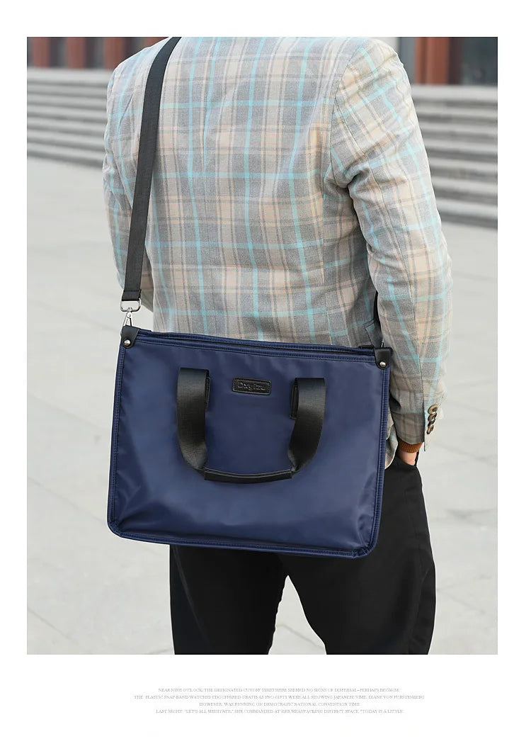 Business Briefcase Polyester Laptop Crossbody Bag