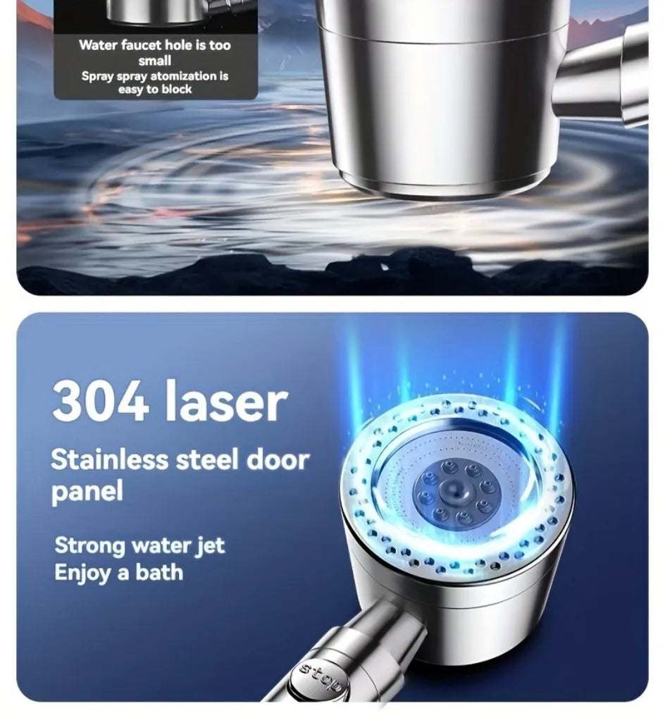 5 Modes Spray, Filter Shower Head, High Flow