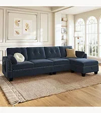 L Shaped Couch with Reversible Chaise.