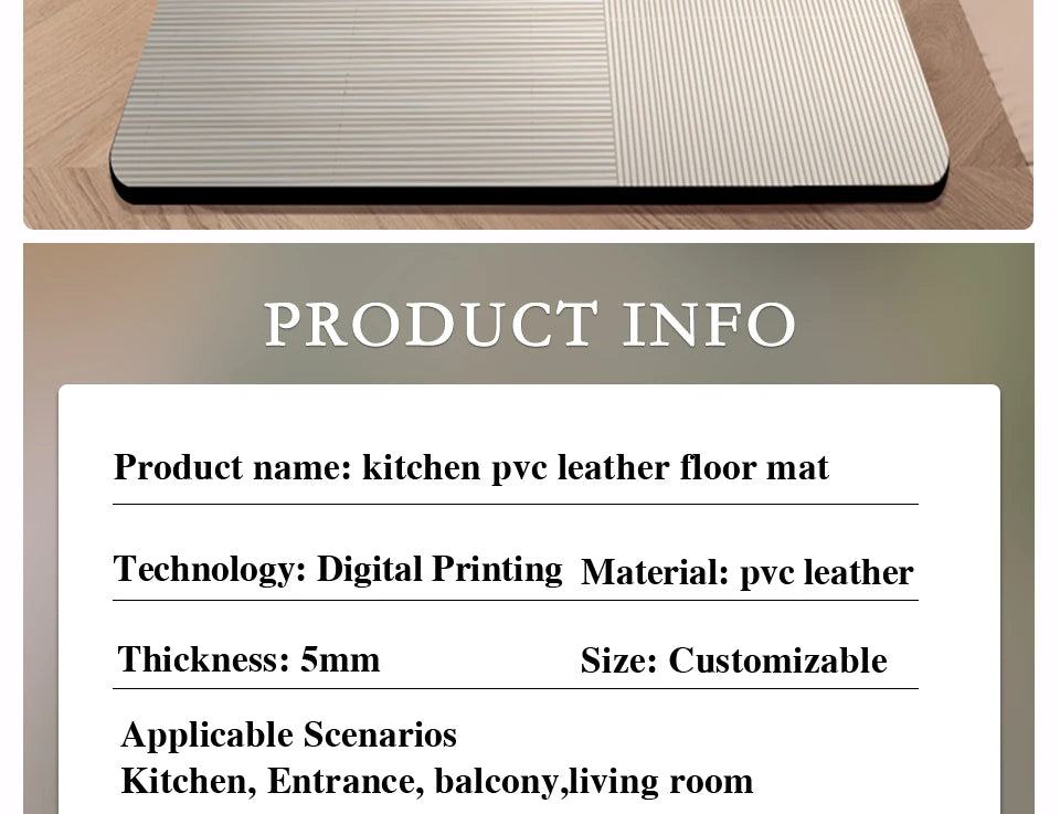 Waterproof, Oil-proof, Non-slip, Long Rug