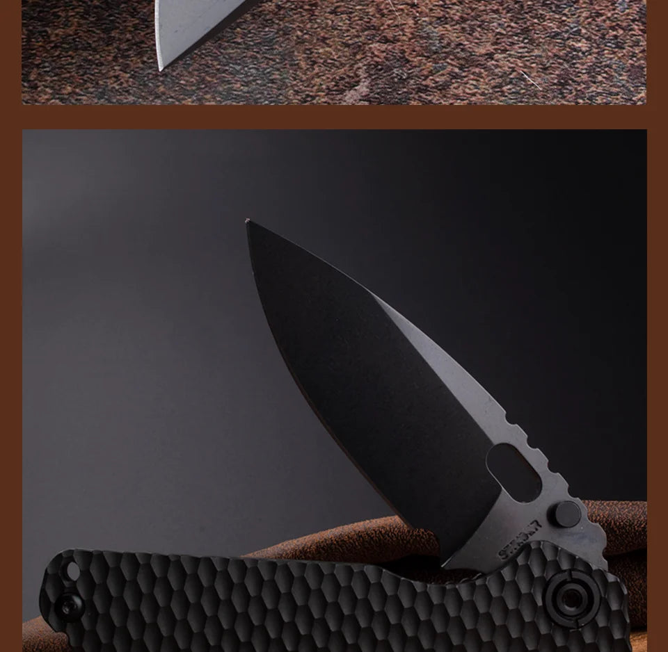 Titanium Handle, Folding Pocket Knife