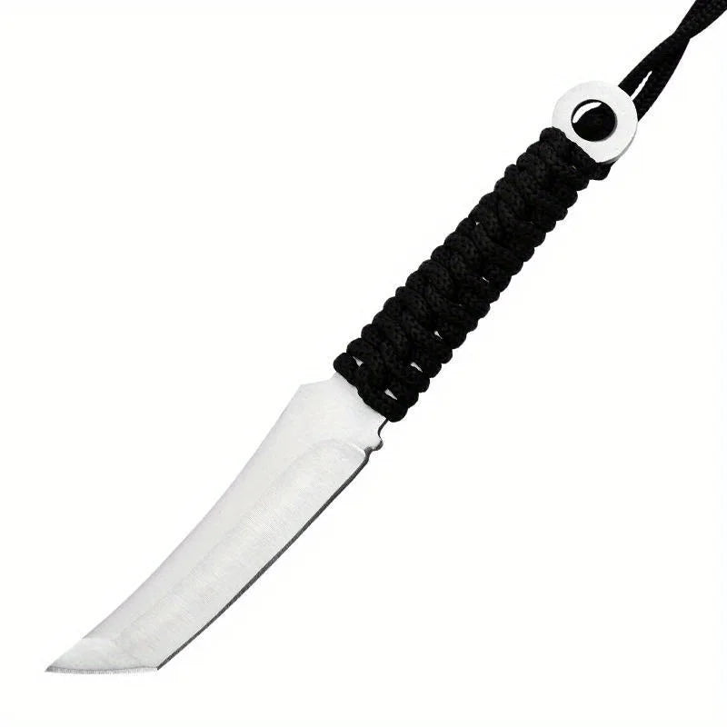 Mini Katana Knife, Paracord Handle, Nylon Sheath