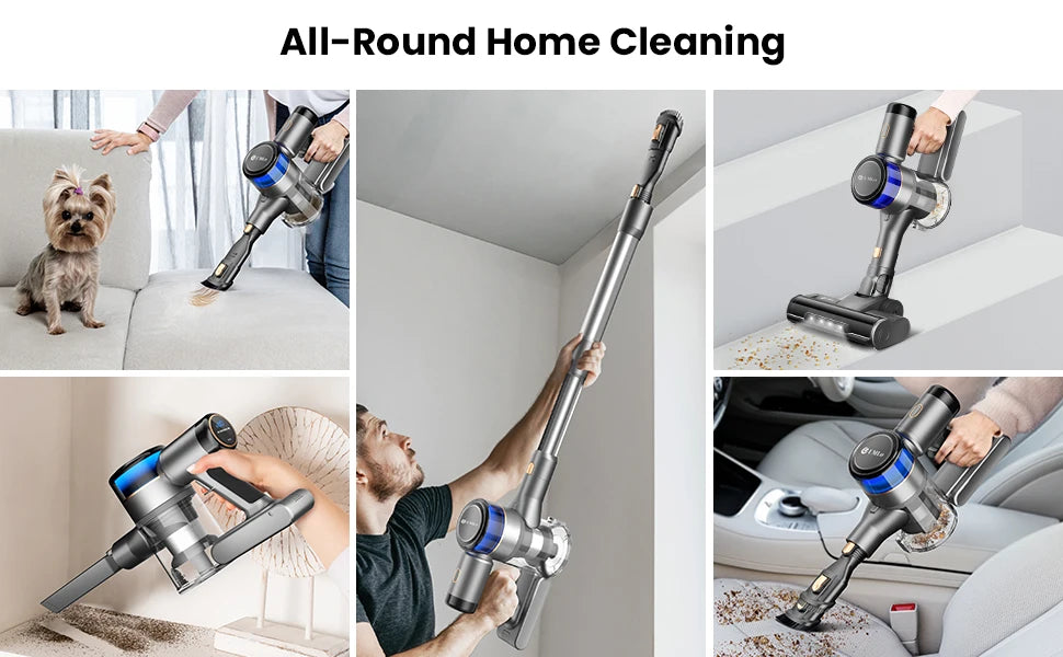 400W Stick Cordless Vacuum Cleaner for Hardwood Floor
