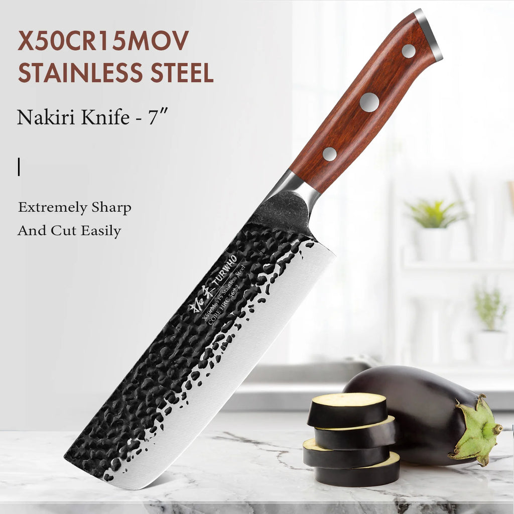 Japanese Hand Forged Stainless Steel Kitchen Knives