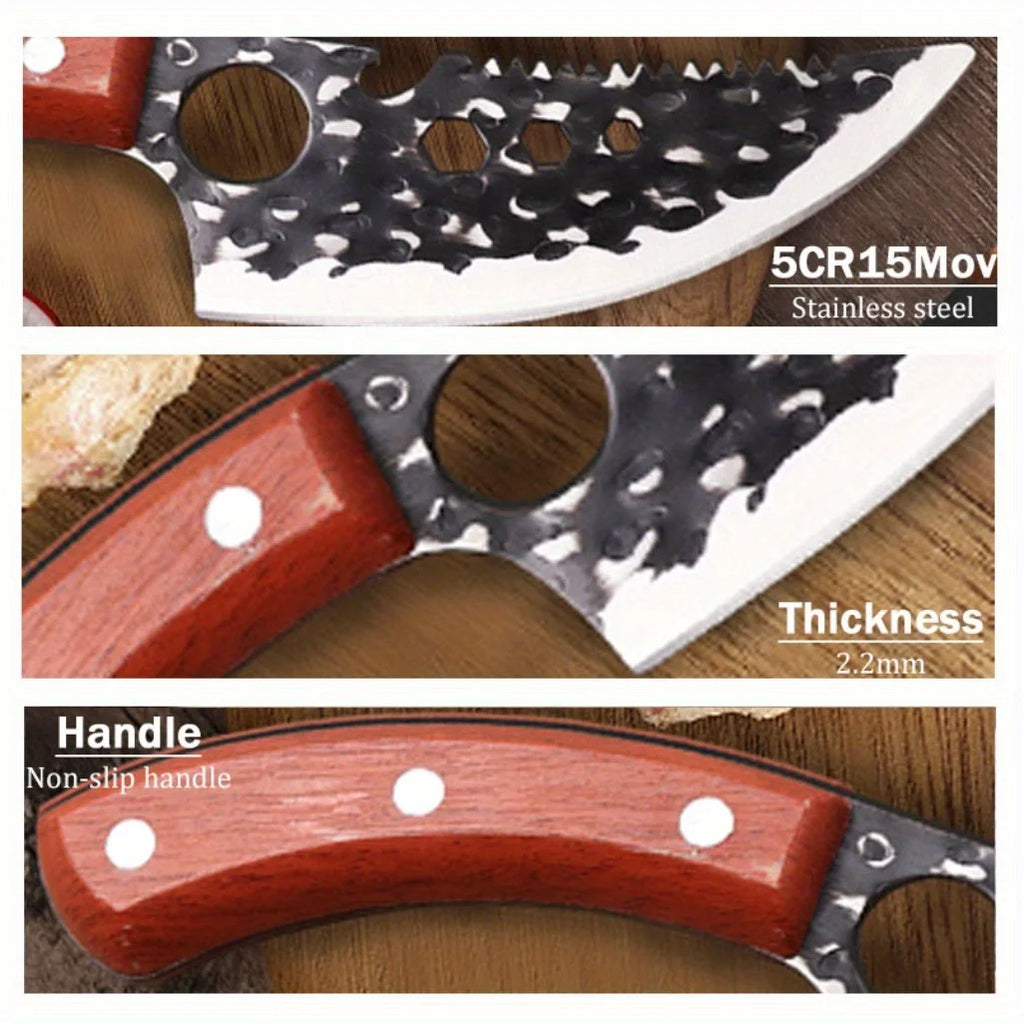 1-6PCS Stainless Steel Kitchen Knives Set