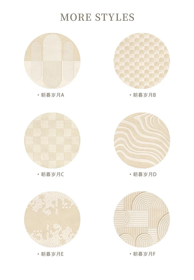 Fluffy Soft Lounge Rugs, Round Floor Mat, Anti-slip