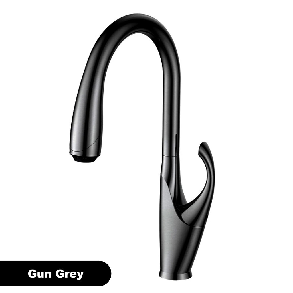 kitchen faucet, single handle, touch control, 3-function spray