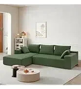 Loveseat Sofa. Beige, Grey, Emerald, Blackberry