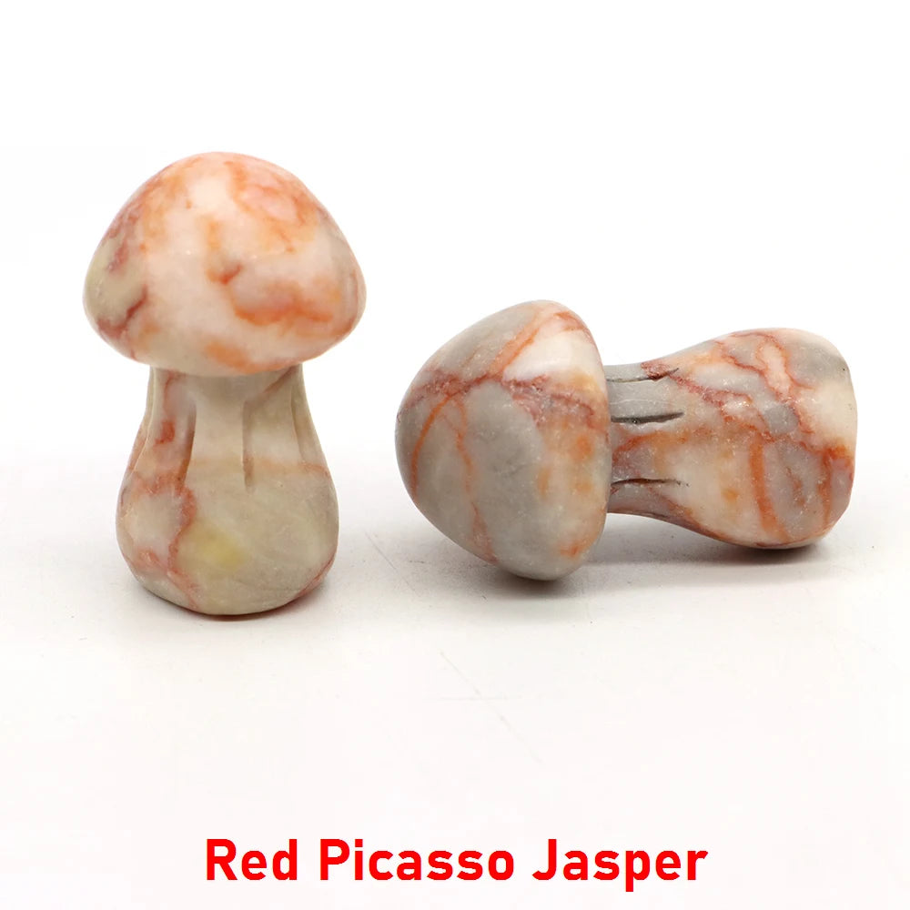 1.5" Crystal Mushroom Mineral Healing Home Decoration