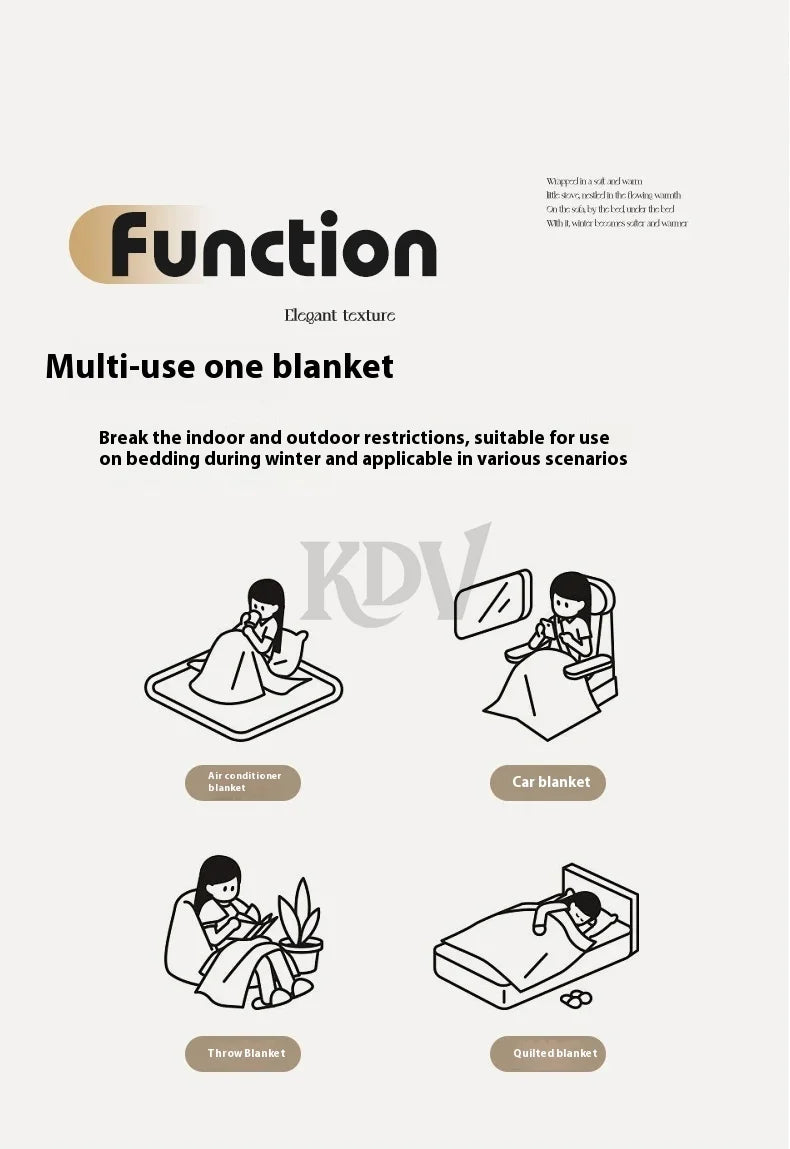 Imitation Lambs Wool Jacquard Blankets, 6 Colors