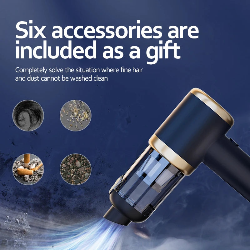 Suction and Blowing Mini Car Vacuum Cleaner