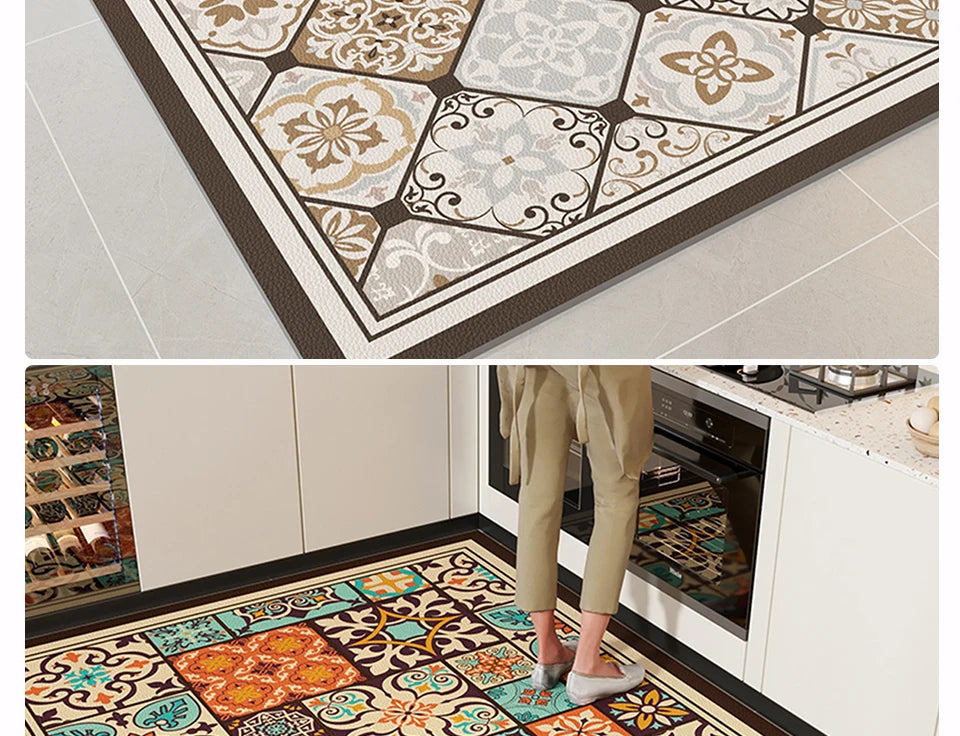 Waterproof, Oil-proof, Non-slip Floor Mats, Area Rugs