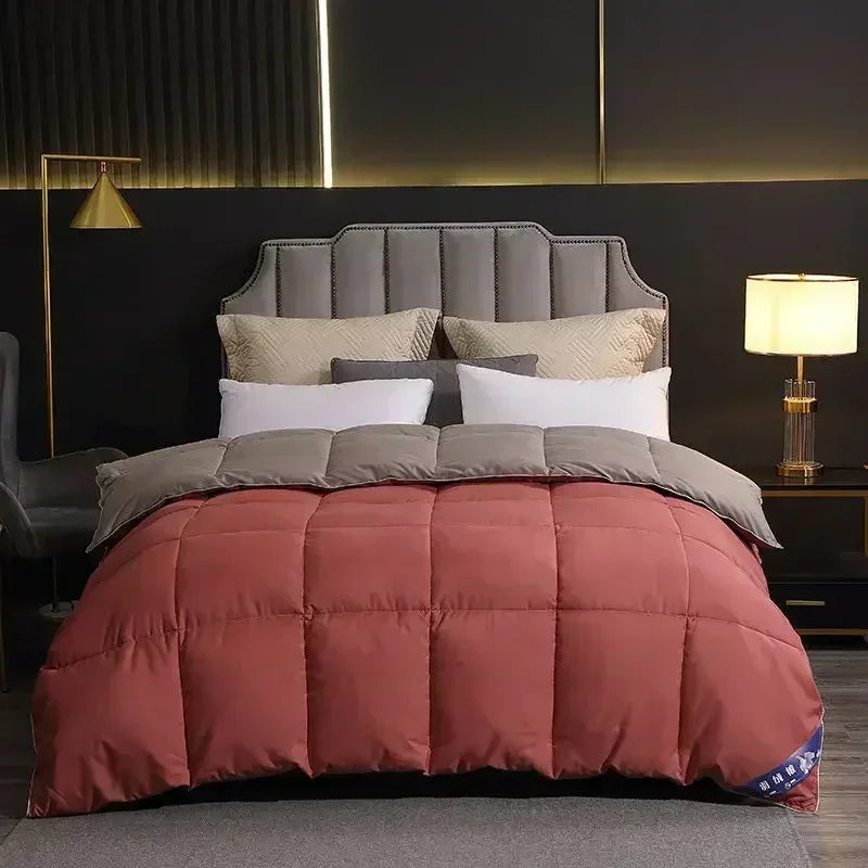 Goose/Duck Down Comforter, Cotton Cover, Various Colors, Sizes