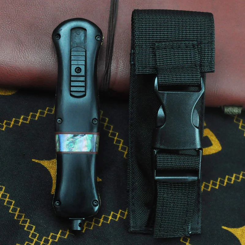 Tech Knife, Wood+ Stell Handle