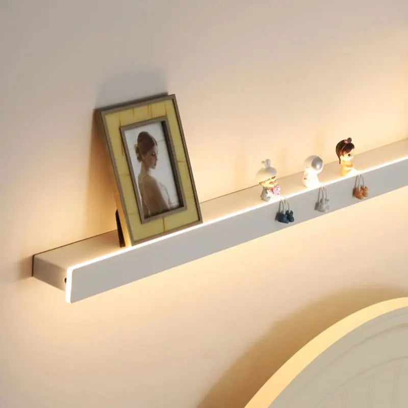 Storage rack, strip lamp, Black, White