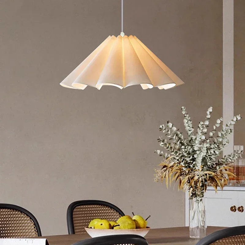 Fabric Led Chandelier Pendant Lamp, Adjustable Cord