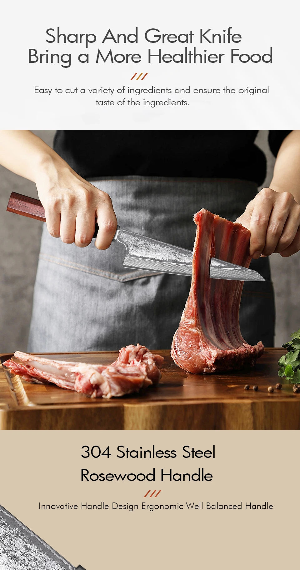 6" Honesuki Utility Knife Damascus Steel Chef Knives