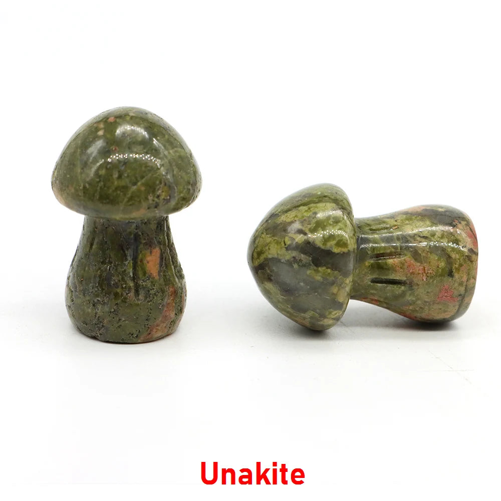 1.5" Crystal Mushroom Mineral Healing Home Decoration