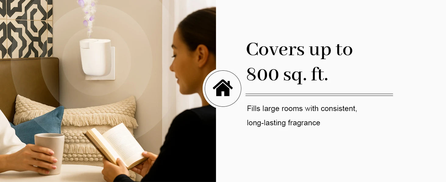 Plug-In Diffuser, Timer Control, Scent Intensity Button, Bluetooth APP