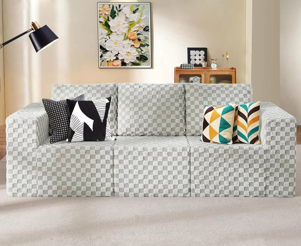 3-Seater Modular Couch, Deep Seat, Pillows