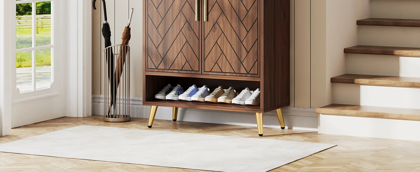 6-Tier Wooden Shoe Storage Cabinet