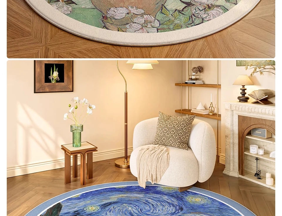 Round, Soft, Anti-slip Carpets