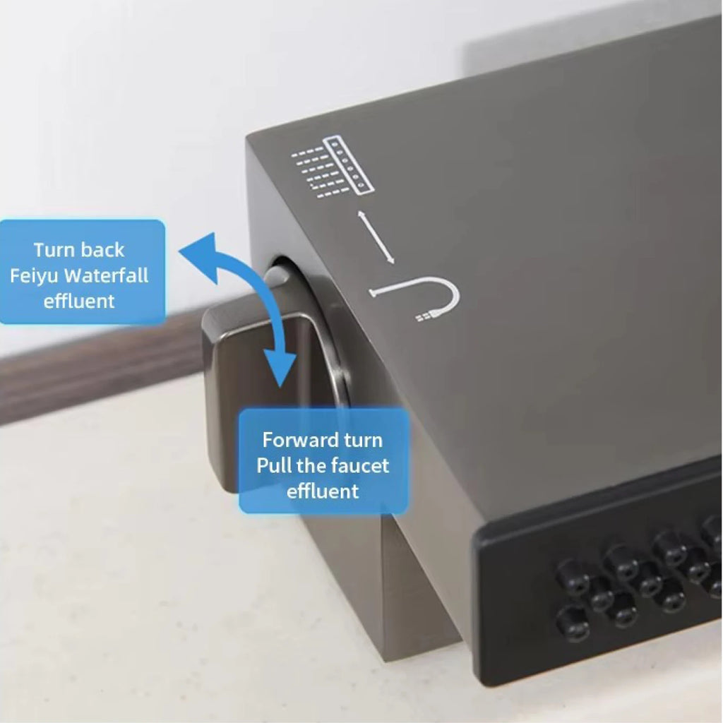 LED Digital Display Kitchen Faucet, 3 Modes Spray