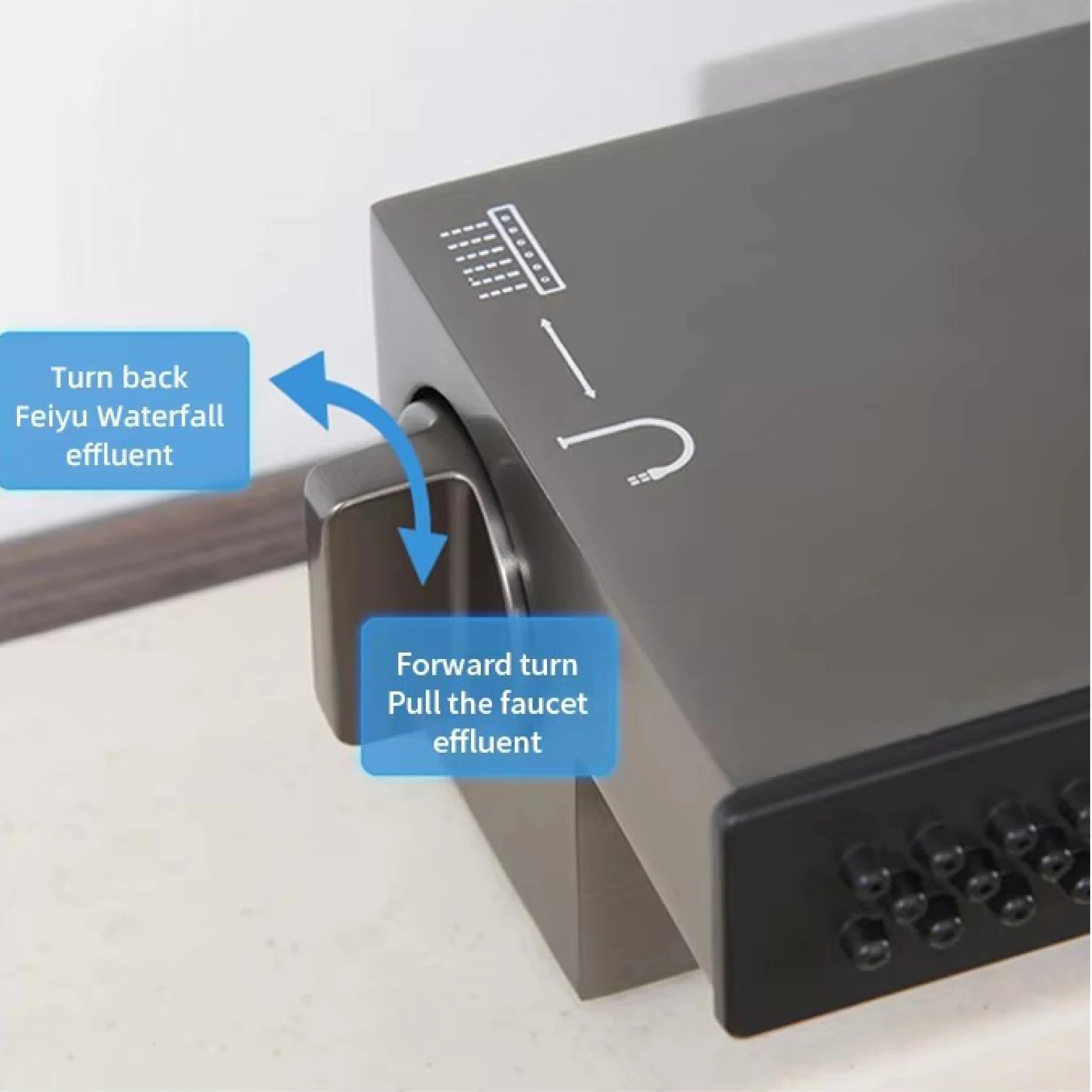 LED Digital Display Kitchen Faucet, 3 Modes Spray