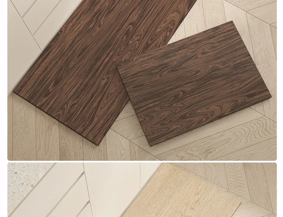 Waterproof Floor Mat, Imitation Wood, Long Size