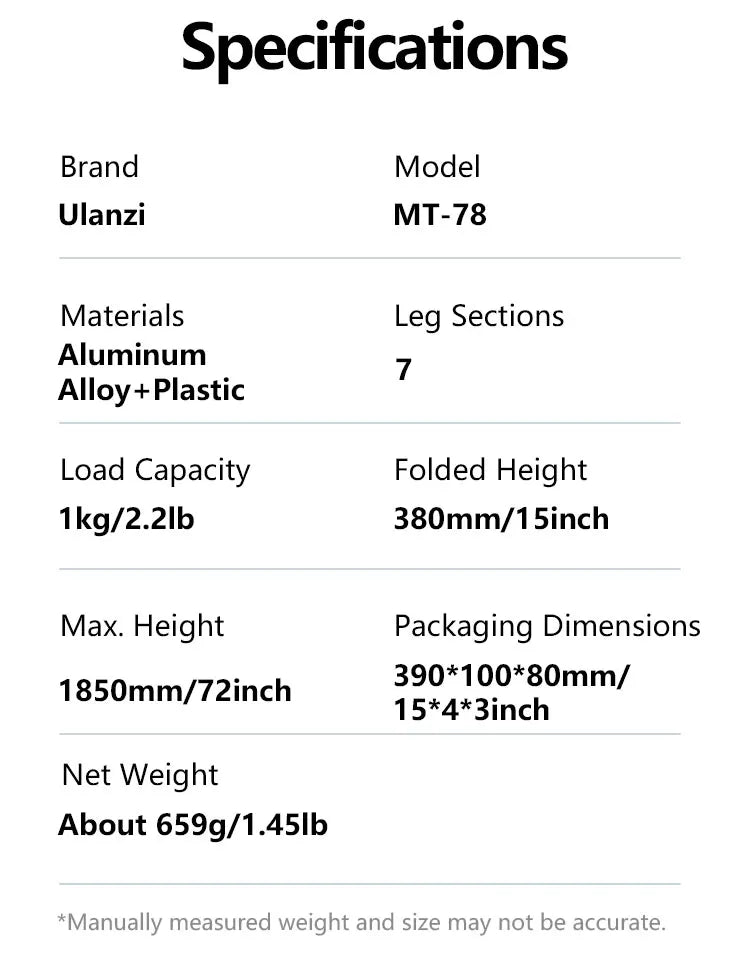 Camera Tripod, Bluetooth Remote, Double Cold Shoe Gimbal