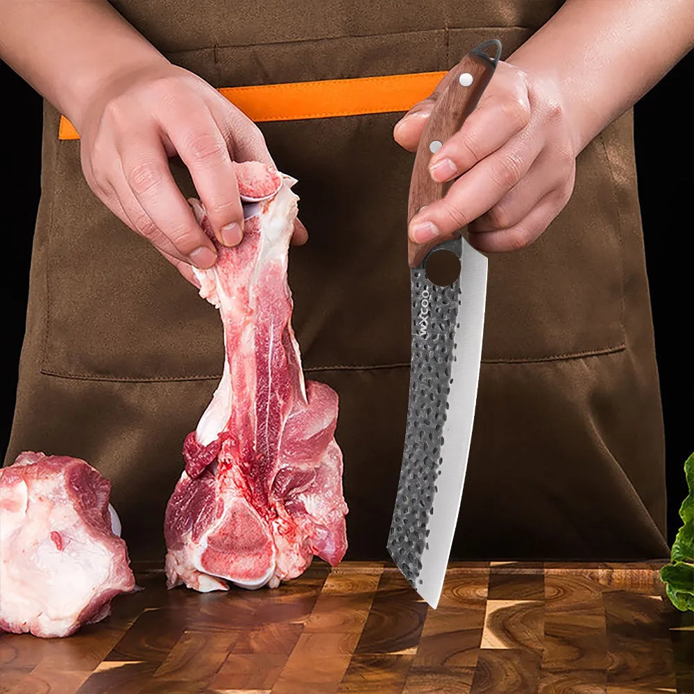 Handmade Forged Kitchen Knives 1-5 Pcs Set