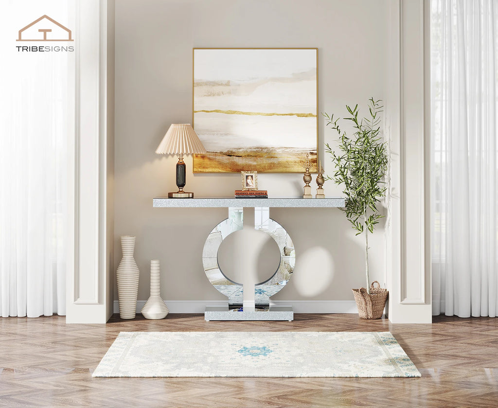 43.3" Table with Thickened Mirror Finish Tabletop