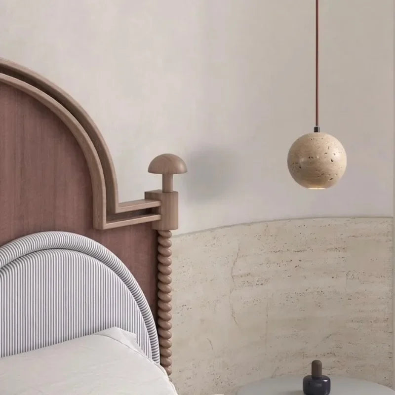 Stone Pendant LED Lamps, Bedroom, Bathroom, Dining Room