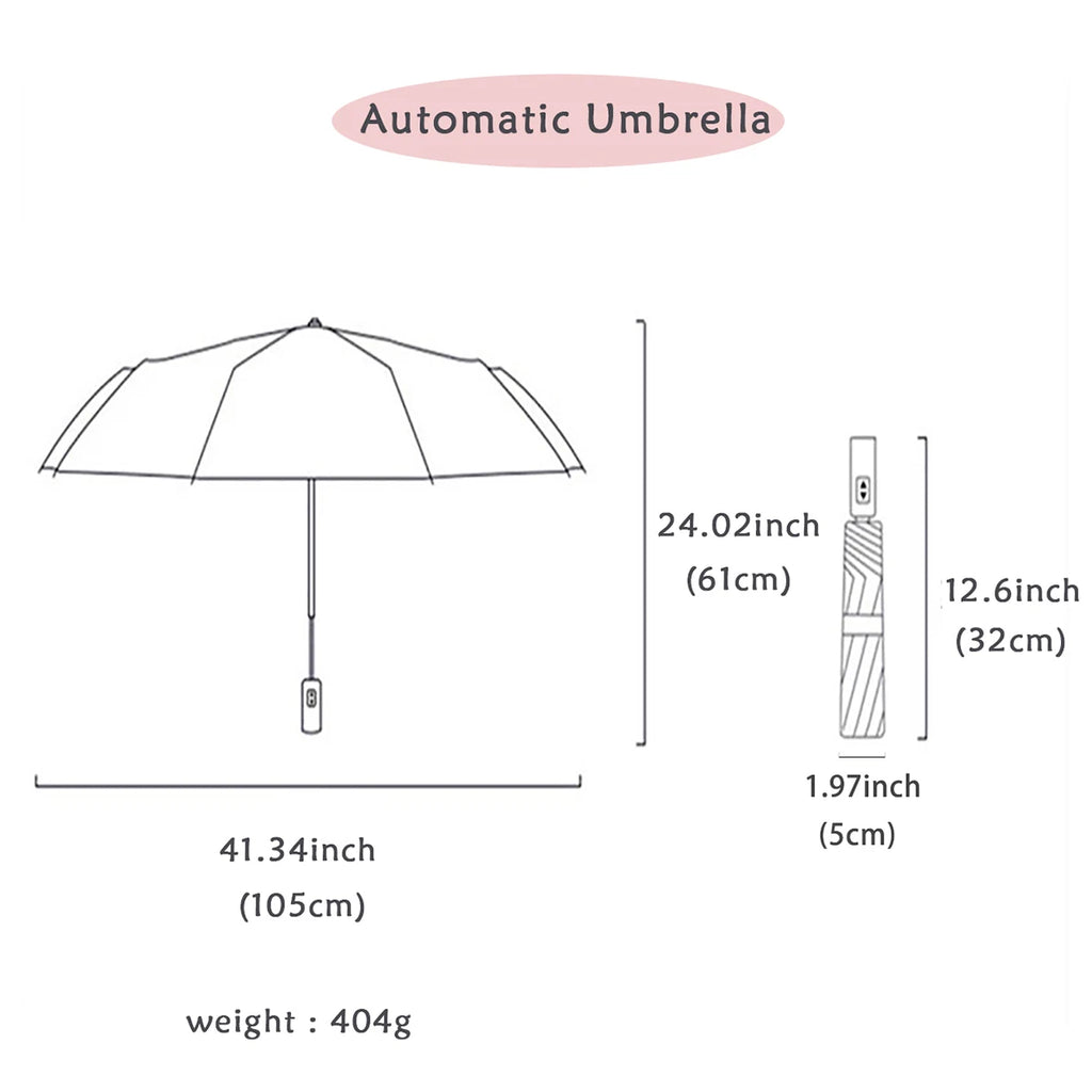 Extra Large, Triple Folding, Sunshade Umbrella