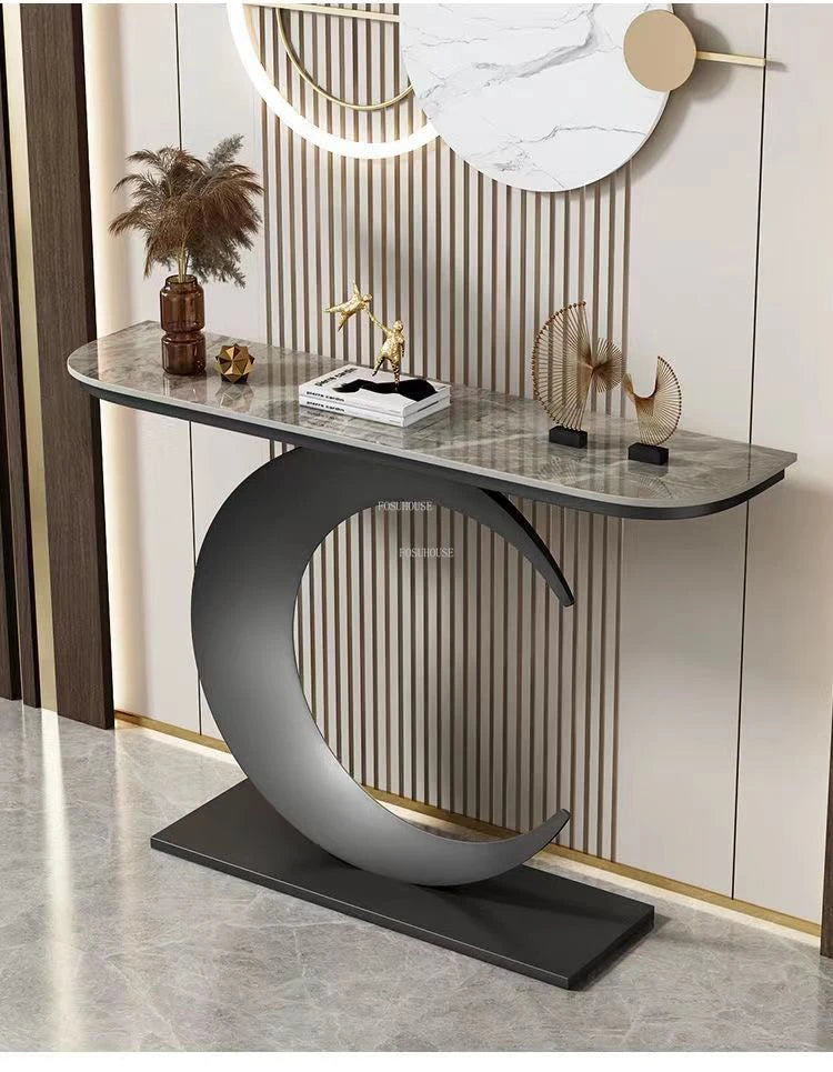 Slate Hallway, Porch Iron Console Table