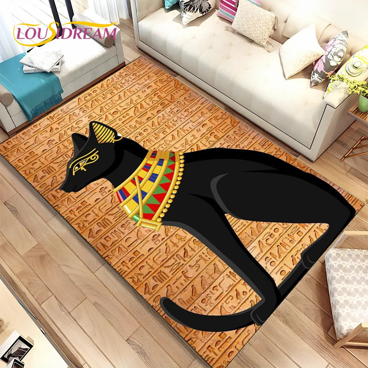 Egypt Anubis Horus Mythology Non-Slip Area Rugs