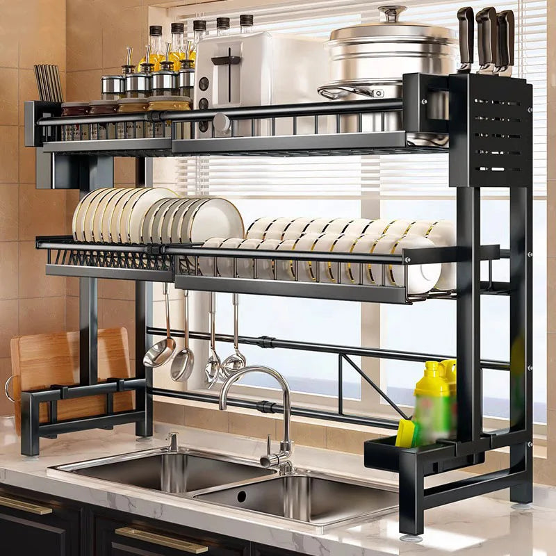 countertop cutlery, kitchen sink Drainage rack