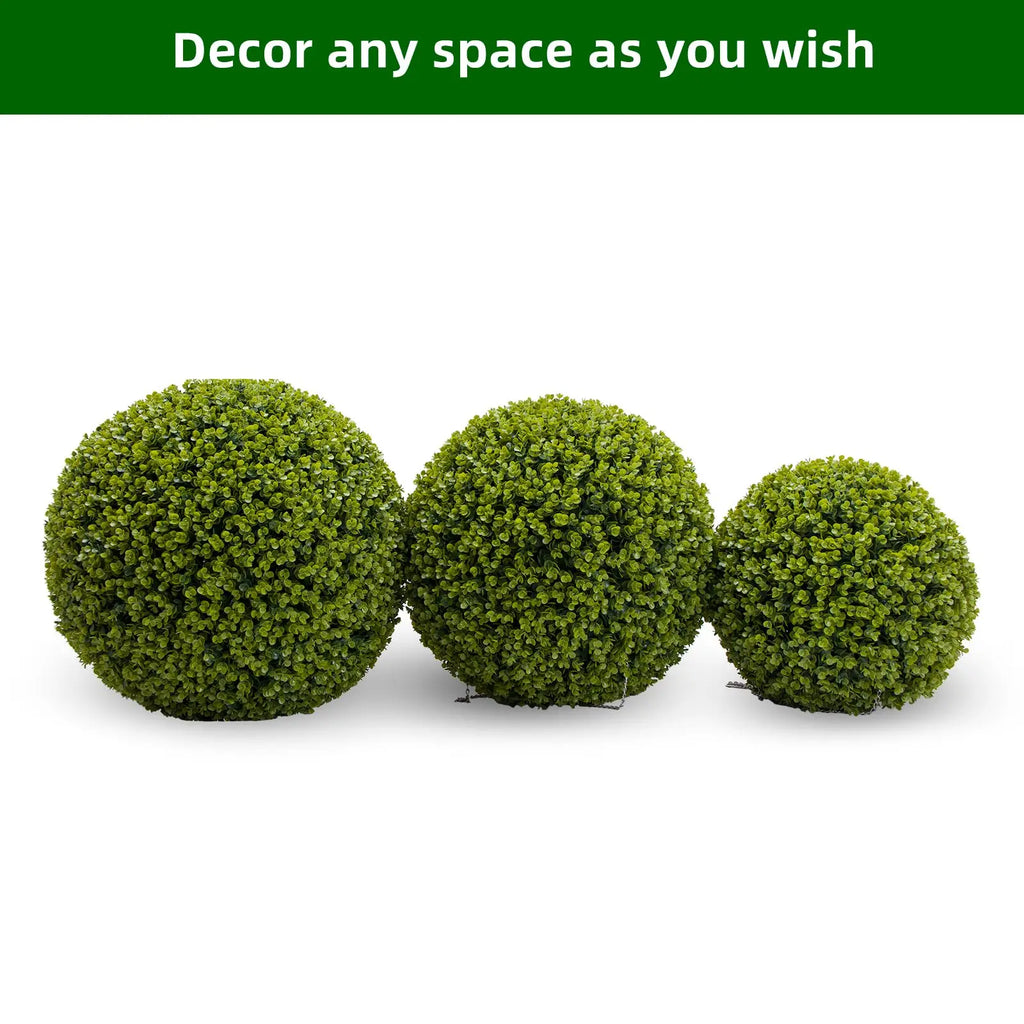 Topiary Balls, Artificial, Outdoor, Set of 2