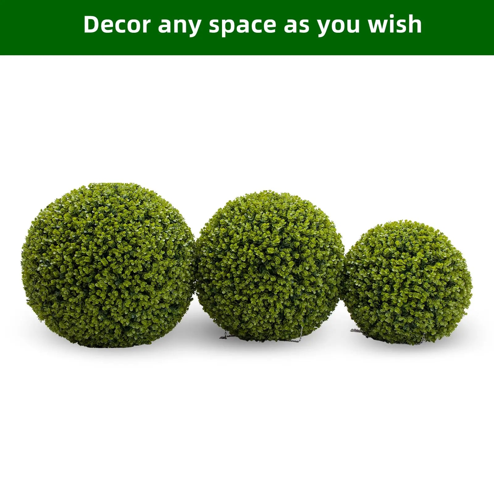 Topiary Balls, Artificial, Outdoor, Set of 2