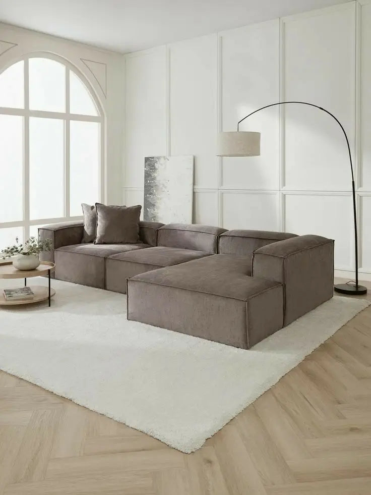 Multi-Seat Leatherette Sectional Sofa Combination