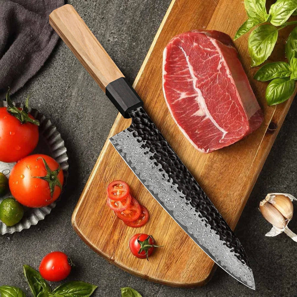 Japanese Chef's Knives 67 Layer Damascus Steel