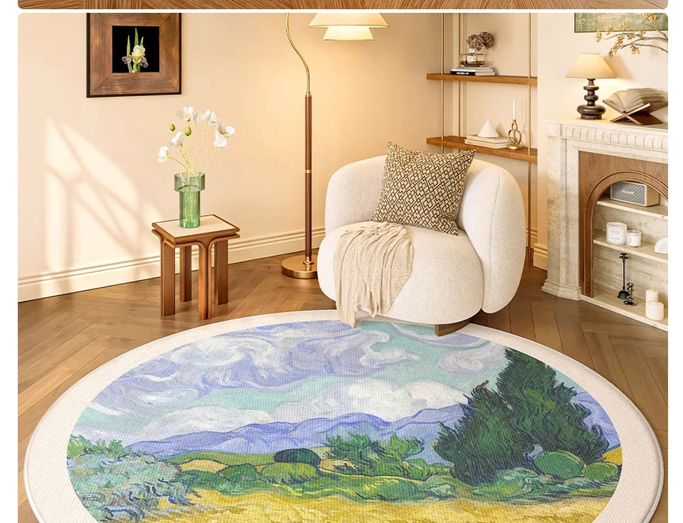 Round, Soft, Anti-slip Carpets