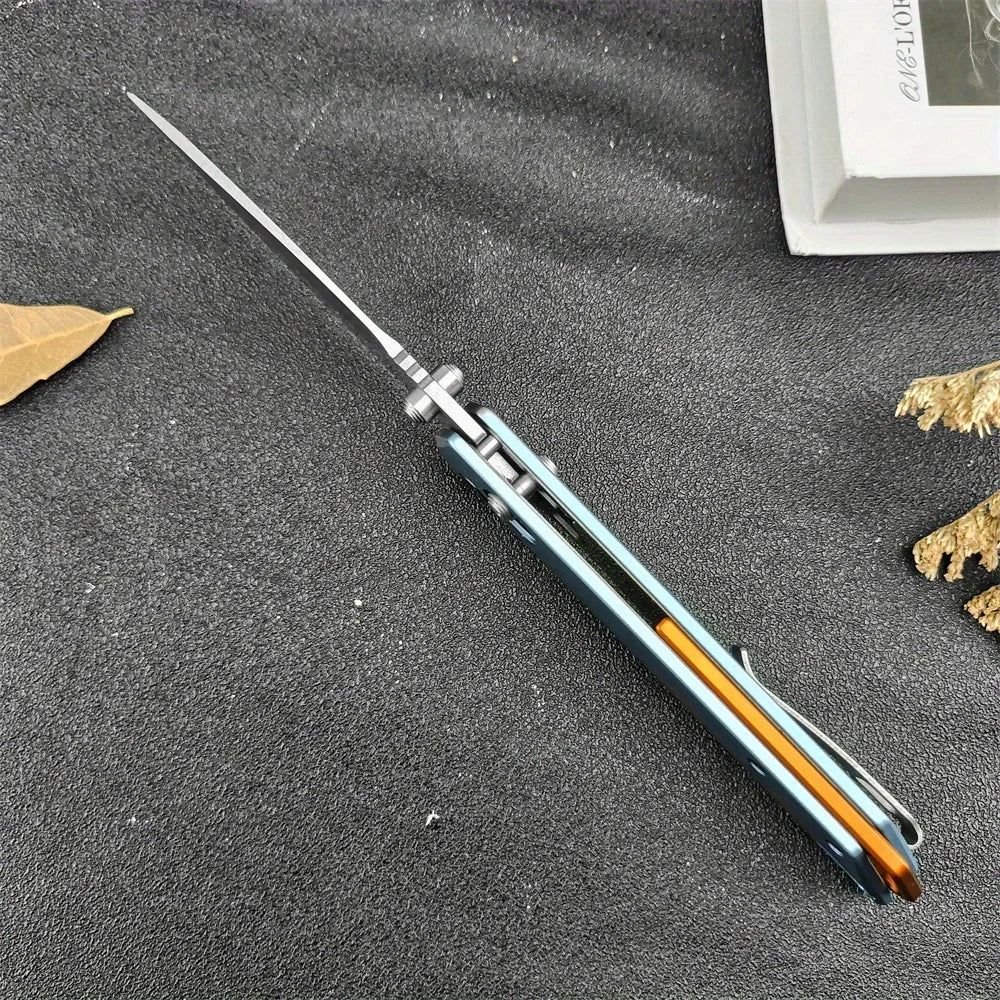 Folding Small Pocket Knife, Aluminum Handle