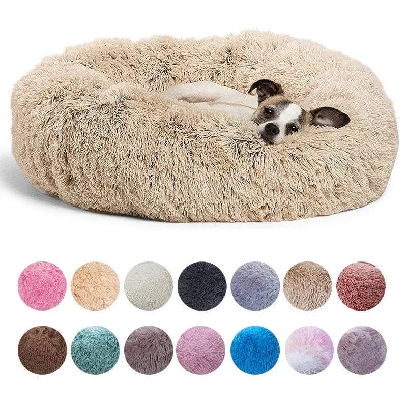 40-60cm. Round Pet Bed, Small Dog, Cat, Washable