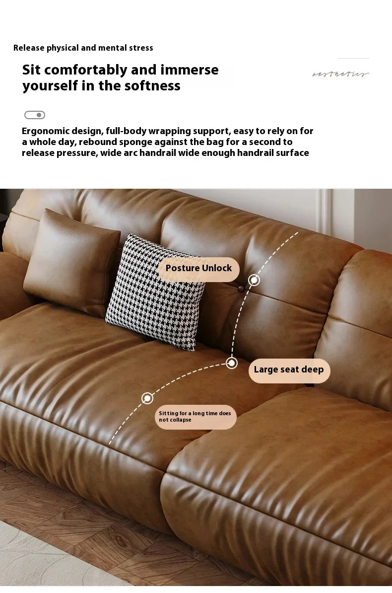 Leatherette Living Room Sectional Sofa Sets