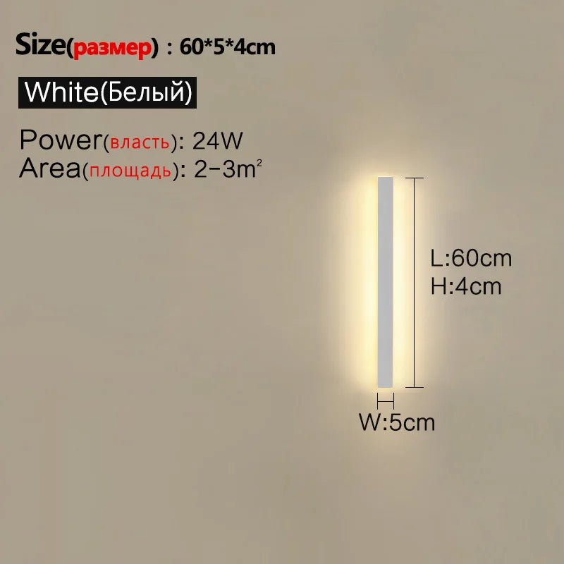 Waterproof Outdoor Garden Wall lamps, LED, Black, White